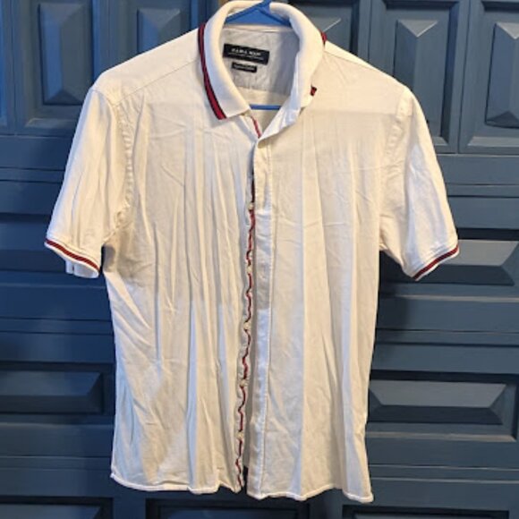 A3 ZARA MAN Egyptian Cotton Button Down Top - Picture 1 of 4